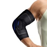 2 in 1 Tennis Elbow Brace for Men Women, Compression Sleeve with Integrated Elbow Pads Breathable Tendonitis elbow Support Protector for Sports Golfer's Elbow Arthritis Treatment Reduce Joint Pain