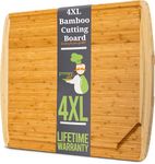 Greener Chef 4XL Extra Large Cutting Boards for Kitchen 36 x 24 - Bamboo Butcher Block Cutting Board - Wood Countertop 24 x 36 Cutting Board - Wooden Extra Large Cutting Board 36 x 24 Butcher Block