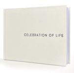 VEX ECOM LTD. Timeless Linen Funeral Guest Book Set - Premium Hardcover Funeral Book, Celebration of Life Guest Book, Memorial guest book, funeral sign in book, Guest Book for Funeral- Pen, Table Sign