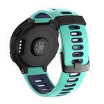 NotoCity for Garmin Forerunner 735XT/235 Strap Replacement Watch Band Silicone Sports Strap for Forerunner 235/230/620/630/735XT(mint green, silver buckle)