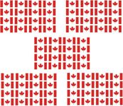 80 PCS Small Canada Flag Stickers Canadian Decal Apply so Smooth Flat Heart Stickers Versatile Bike Motorcycle Helmet Cup Wall Company School