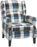 HOMCOM Farmhouse Recliner Armchair 