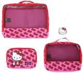 Bioworld Hello Kitty Packing Cube & Hang Tag Set - Cute and Organized Travel!