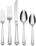 Oneida Eave 20 Piece Everyday Flatware, Service for 4, 18/0 Stainless Steel, Silverware Set