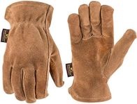 Wells Lamont Leather Work Gloves, Suede Cowhide, Medium (1012M)