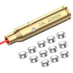 EZshoot Bore Sight 9mm/223 5.56mm Red Laser Boresighter with Batteries