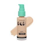 SUGAR POP Liquid Foundation – 03 Walnut | Full coverage | 10 Hour Stay, Lightweight | Easily Bendable & Water-resistant Formula | Super Matte Finish | 30 ML