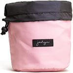 Jadyn Durable Cinch Top Makeup Organizer - Compact Travel Makeup Bag - 7 Interior Pockets for Cosmetics - Drawstring Toiletry Travel Bag for Women - Stylish New Colors - 6L Storage Capacity, Pink