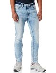 Southpole Men's Stretch Signature Denim Pants, Lt.Sand Blue, 30-34