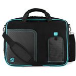 Vangoddy Pindar Messenger Bag (black/Aqua) for 10 to 11.6 Inch Tablets and Laptops