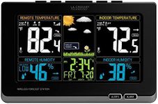 La Crosse Technology 308-1414MB-INT Wireless Color Weather Station with Mold Indicator, Black
