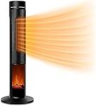 Air Choice Tower Space Heater for Large Room, 36" 1500W Space Heater for Indoor, Remote, 3 Modes, Oscillating Ceramic Heater, Thermostat, 24H Timer, Overheating & Tip-Over Protection for Home Bedroom