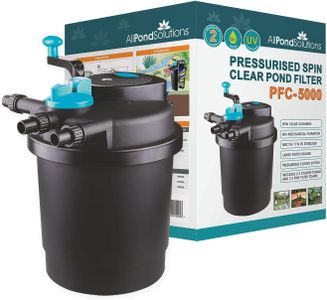 AllPondSolutions Pressurised Koi Pond Filter with UV Steriliser – For Outdoor Ponds Up to 5000L