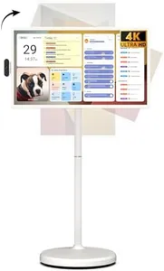 ApoloSign 32'' UHD 4K Smart Portable TV 2nd Gen, 16(8+8) GB RAM+256GB, Android 14, EDLA-Certified, Digital Calendar & Chore Chart, Built-in 9300mAh Battery, Full Swivel Rotation, Voice Remote Control