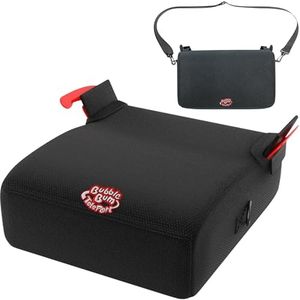 BubbleBum Teleport Backless Booster Car Seat, Kids Booster Seat for Car 40-100 lbs, Telescopic Portable Carseat, Ideal for Everyday Use and Foldable for Travel, 4 Year Old + Child/Toddler - Black