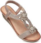 SHIBEVER Womens Wedge Sandals Rhine