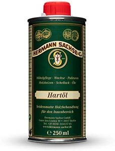 Aceite duro, 250 ml, aceite para madera y muebles, protección eficaz de la madera en interiores, aceite de linaza natural, para encimeras y mesas, fabricado en Alemania