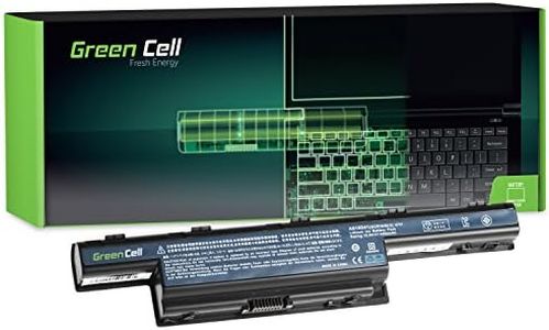 Green Cell® Extended Série Batterie pour Acer Aspire E1-521 E1-531 E1-531G E1-571 E1-571G V3-551 V3-571 V3-571G V3-771 V3-771G Ordinateur PC Portable (9 Cellules 6600mAh 10.8V Noir)