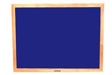 Roger & Moris Premium Wooden Framed Notice Board - Foam Cushioned Fabric for Home, Office, School and Kids (Blue, Size : 4 feet X 3 feet)