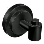 Moen DN0703BL Iso Collection Single Modern Robe Hook, Matte Black