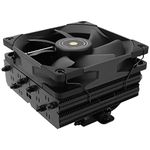 Thermalright SI-100 Black CPU Air Cooler, 6×6mm Heat Pipes, TL-E12B PWM Quiet Fan CPU Cooler with S-FDB V2.0 Bearing, AGHP 3.0 Technology, for AMD AM4 AM5/Intel 1150/1151/1200/1700/2066, PC Cooler