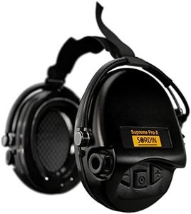 Sordin Pro-X Kapsel-Gehörschützer - 76302-X-02-G-S - Gehörschutz aktiv & elektronisch mit Neckband - Gelkissen - Schwarz