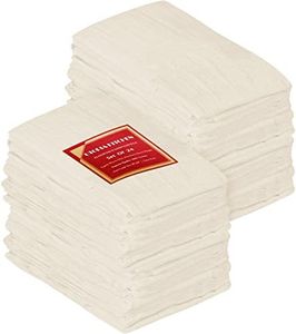Utopia Kitchen [24 Pack] Flour Sack Tea Towels, 28" x 28" Ring Spun 100% Cotton Dish Cloths - Machine Washable - for Cleaning & Drying - Natural Tan