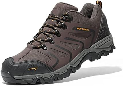 NORTIV 8 Chaussures de Randonnée Escalade pour Homme Chaussures de Trekking Plein air Imperméables d'escalade Alpinisme Braun/Schwarz/Braun 160448_Low-E Taille 44 (EUR)