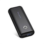 EnergyQC Power Bank 10000mAh, Compact Portable Charger Battery Pack 2.4A Output Phone Fast Charger Compatible with Mobile iPhone 14 13, Samsung, Huawei, Xiaomi-Black