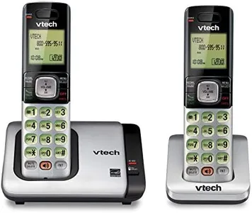 VTech CS6719-2 2-Handset Expandable Cordless Phone with Caller ID/Call Waiting, Handset Intercom & Backlit Display/Keypad, Silver