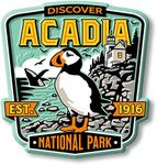 Acadia National Park Magnet by Classic Magnets, 3" x 2.9", Collectible Souvenirs Made in The USA