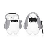 LEWOTE Airpods Silicone Case Funny Cover Compatible for Apple Airpods 1&2[Animal Series] (Great White Shark)