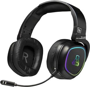 THE G-LAB - Korp Promenthium - Cuffie Gaming Wireless per Ps4/Ps5/Pc - Cuffie Gamer Wireless a Bassa Latenza - Retroilluminazione RGB - Audio Stereo di Alta Qualità - Novità (Wireless)