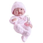 JC Toys Realistic 9.5-inch Anatomically Correct Vinyl Baby Doll with Open Mouth