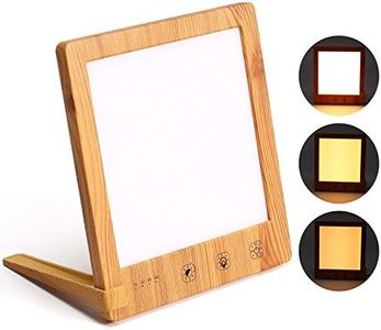 Lampe de luminothérapie 10000 Lux, LED de lumière, 3 couleurs de lumière, avec fonction minuterie Contrôle tactile convient à la maison/bureau, lampe sans UV