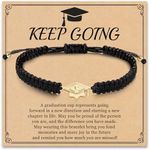 Nymerianoble College Graduation Gifts for Women Friendship Bracelets College Graduation Gift Wrap Bracelet Handmade Bracelets Masters Degree Graduation Gifts 2024
