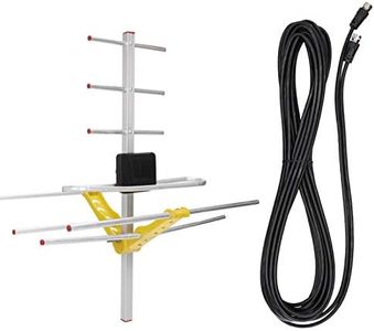 WNSC Antena HDTV para Exteriores, Antena, recepción de señal de TV Fuerte para TV