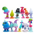 SAMANIS 12pcs/Set 2.5-7 CM Trolls Action Figure Toy Set