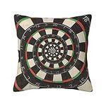 OTRAHCSD Throw Pillow Case Darts Target Cushion Covers for Bench Sofa Living Room Decoration