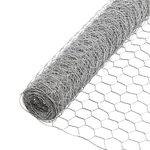 Pro-Yard Galvanized Chicken Wire 22ga 1in x48inx150ft, Silver