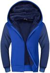 JACKETOWN Hoodie for Boys Fleece Jacket Zip Up Sherpa Lined Hooded Sweatshirts with Two Pockets 6-15 Years Old