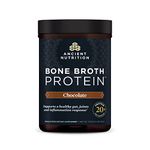 Ancient Nutrition Bone Broth Protein Powder, Chocolate Flavor, 20 Servings Size