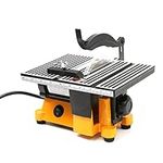 4" Table Saw, Mini Portable Table Saw, Mini Desktop Saw, Electric Cutting Machine for DIY Handmade Wooden Model Crafts, Metal, Ceramic Tile, Glass Cutting