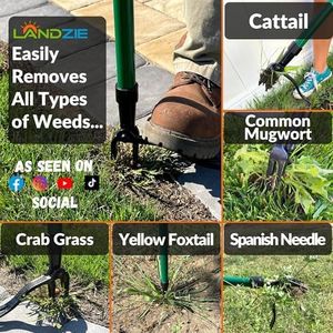 Landzie Weed Puller Tool – Manual Garden Weeder for Lawn Care