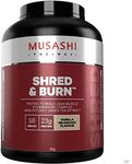 Musashi Shred & Burn Protein for Muscle to Buil-up Choco/Vanilla - 2KG