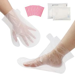 Paraffin Bath Liners, Segbeauty 200 Count Plastic Socks and Gloves Pro Cozies Liners for Hand & Foot Paraffin Bath Wax Therapy Bags Larger Thicker