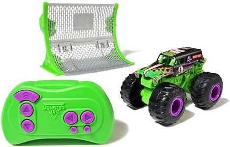 Monster Jam, Official Grave Digger Remote Control Monster Truck 1:64 Scale, Includes Ramp, RC Cars Kids Toys for Boys and Girls Ages 4 and up