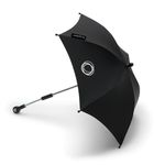 Bugaboo Parasol+, Compatible with All Bugaboo Pushchairs, UPF 50+ Fabric for Optimal Sun Protection, Large Shading Area, One-Click Connection & Easy-Adjust Mechanism, Midnight Black