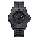 Luminox Navy Seal Mens Watch Black Out (XS.3502.BO / 3500 Series): 200 Meter Waterproof + Light Weight Carbon Case and Band + Constant Night Visibility