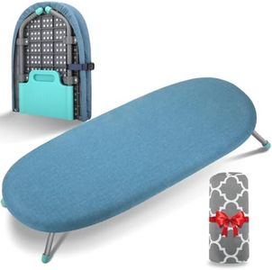 Tabletop Ironing Broad,Folding Ironing Broad with 2 Heat Resistant Ironing Cover, Portable Mini Ironing Board wiht Non-Slip Feet for Home,Dorm,Travel Use